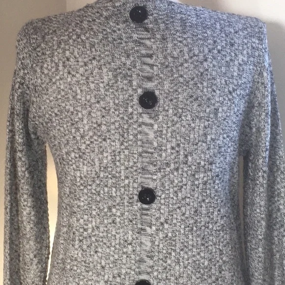 Catwalk studio sweater medium with large buttons black white  long roomy… - Picture 7 of 11